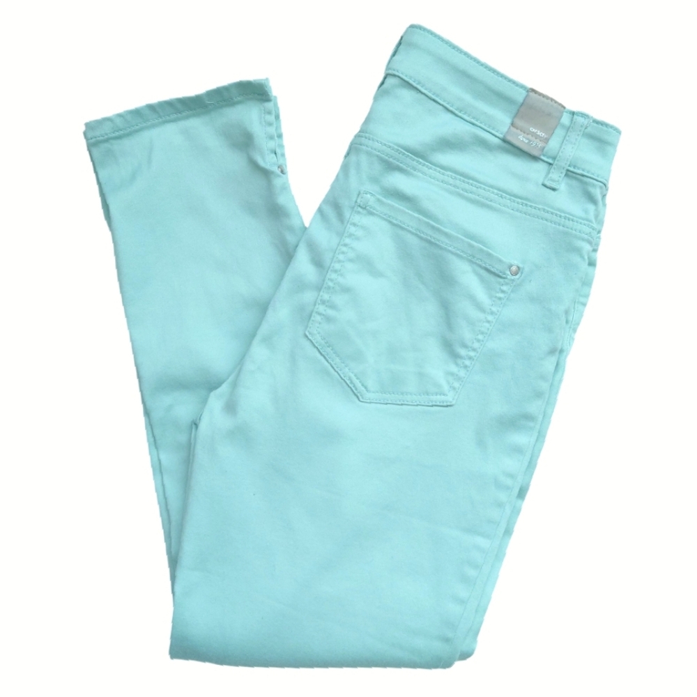 ORSAY depuis 1975 Women's Light Turquoise Blue Jeans Cropped Denim Pants